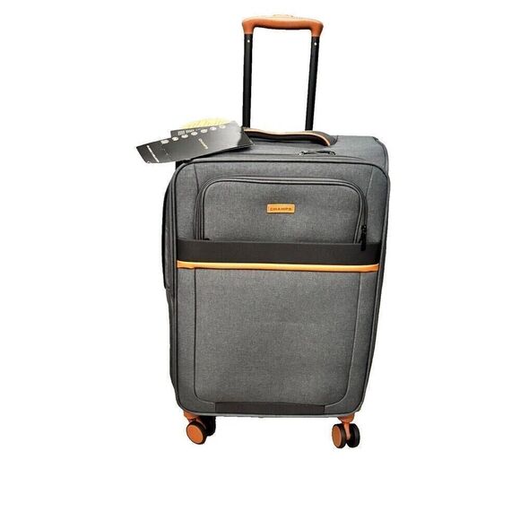 CHAMPS Classic II Collection 1-piece Softside Luggage  suitcase 24”Grey GREY - Picture 2 of 7